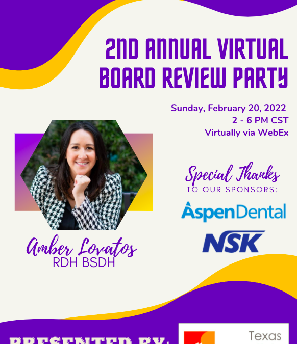 GHDHA 2nd Annual Virtual Board Review Party: 2/20/22