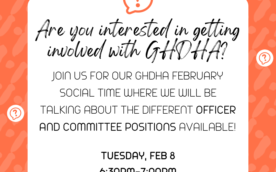 GHDHA February Social Time: 2/8/22