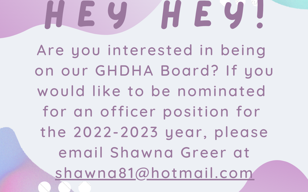 GHDHA 2022-2023 Officer Nominations Open