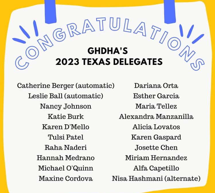 GHDHA Delegates 2022